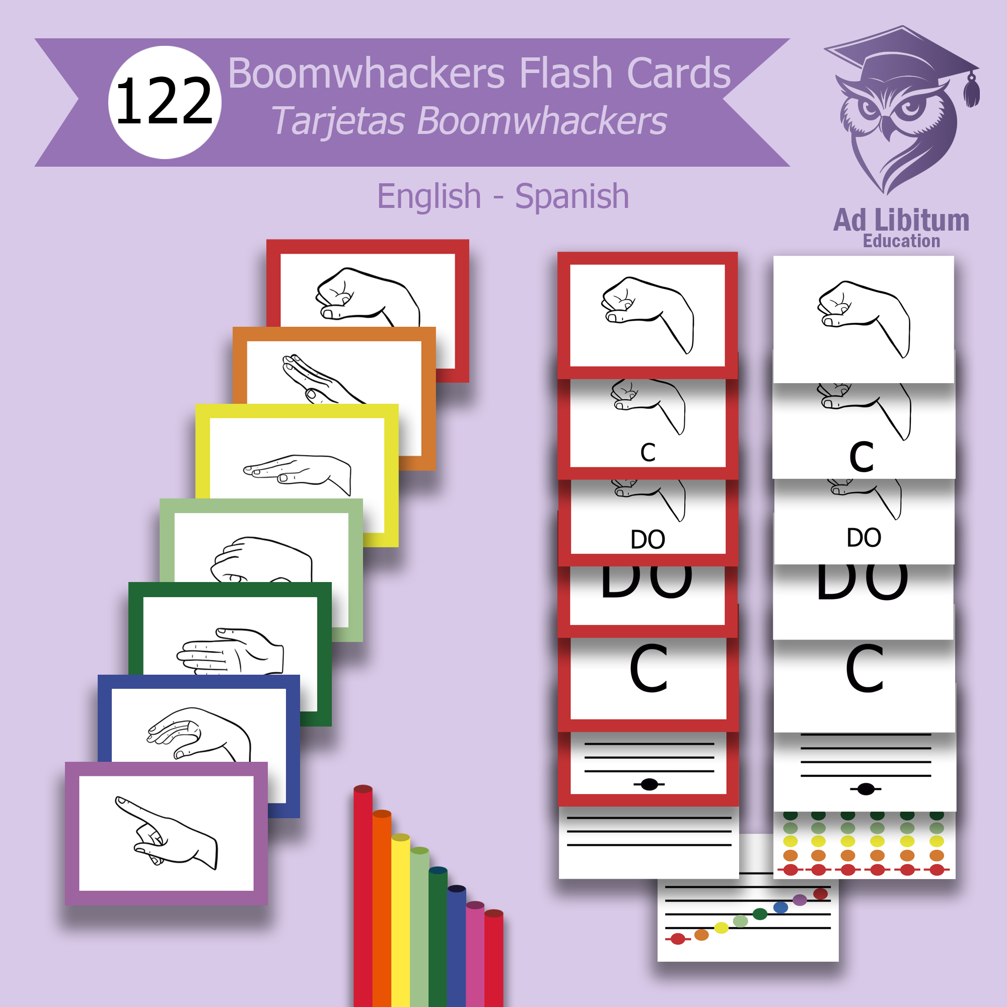 Tarjetas Boomwhackers Kodály | Educación Musical